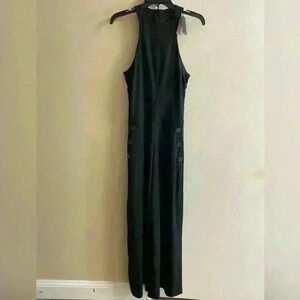 Massimo Dutti jumpsuit navy‎ blue wide legs sleeveless. Small. NWT Retail:$259